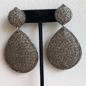 Silver Teardrop Roni Blanshay Earring